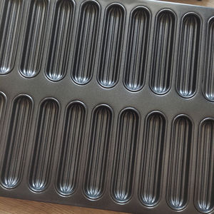 Plateaux de boulangerie en forme de doigt en acier aluminisé pour équipement de cuisson - Product Image 5