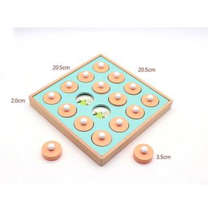 Jouets éducatifs en bois enfants échecs de mémoire en bois drôle - Product Image 4
