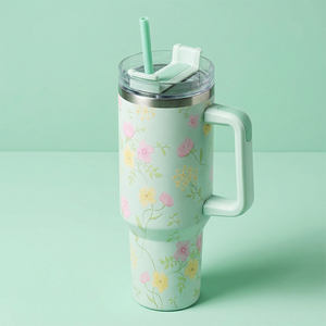 Proveedor Destacado: Vaso de Acero Inoxidable de Doble Capa 304 de 40oz, Estilo Moderno y Divertido, con Pajita y Asa, Libre de BPA - Product Image 5