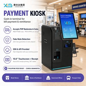 Kiosque de paiement en espèces en libre-service avec écran tactile et lecteur de code QR pour les paiements de factures - Product Image 1