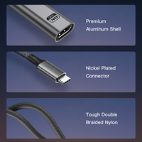 UNIEAN - Cable Adaptador USB 3.2 Tipo C a UHD 60Hz, Cable de Pantalla Tipo C a 8K 4K UHD para Macbook Pro, Venta al por Mayor