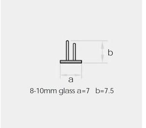 Accesorios de hardware de <span class=keywords><strong>puerta</strong></span> de <span class=keywords><strong>vinilo</strong></span> translúcido con sello de aleta doble de diseño moderno para puertas de ducha de baño-SDTDF - Product Image 3