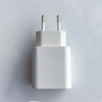 Cargador USB C+A de 30W con Doble Puerto, Carga Rápida PD, Enchufe Europeo, Cargador de Pared Compacto, Adaptador de Corriente para Teléfono Inteligente, Tableta y Portátil