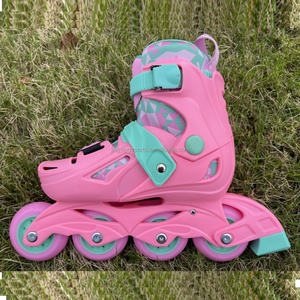 أحذية تزلج للأطفال CR7 بغلاف صلب من البولي بروبيلين، أحذية تزلج بعجلات قابلة للتعديل للأطفال قابلة للسحب - Product Image 2