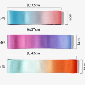 Bande de résistance dégradée Centrale Europe 32-42cm, 8cm de large, pour yoga, fitness, entraînement de la force des fessiers et des jambes - Product Image 1