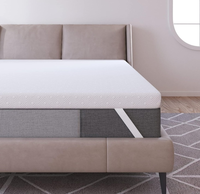 Surmatelas en mousse à mémoire de forme premium infusée de gel, convertible, rafraîchissant et ventilé, pour la maison et l'école