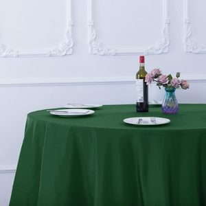 Hot Sale Emerald Green 120inch Woven 100% Polyester Wrinkle Free Durable Waterproof Customizable <b>Tablecloth</b> for Wedding Banquet - Product Image 6