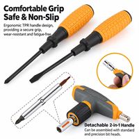 Ensemble de 30 outils pour la maison et le bricolage avec boîte, tournevis, clés, marteau, couteau artistique et embouts