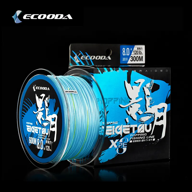 Леска для тунца ECOODA Eigetsu 300 м/600 м, плетеная леска 8X 6 #/8 #, японская ПЭ Линия