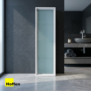 Ventana Corredera Moderna de PVC HOFFEN, 60x205 cm, Blanca, Insonorizada, Impermeable, con Aislamiento Térmico para Uso Exterior - Product Image 3