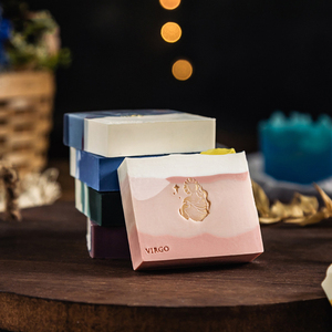 Vente chaude Doux Pur Ingrédients Naturels Savon Blanchissant Paquet De Personnalisation Organique 12 Constellations Savon Nettoyant Doux - Product Image 3