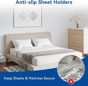 Supports de draps de <span class=keywords><strong>lit</strong></span> pour les coins, clips de draps de <span class=keywords><strong>lit</strong></span> avec sangle de verrouillage pour matelas compressés - Product Image 6