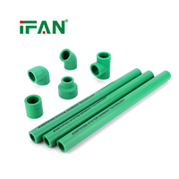 Raccords de plomberie PPR verts sur mesure IFAN 20-110 mm, fabrication interne, délai de livraison court