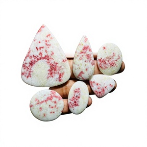 Magnifiques cabochons en cinabre rose naturel de haute qualité pour la décoration d'ongles, pierres précieuses en vrac pour bijoux, FAIJAN GEMS Rajasthan - Product Image 1
