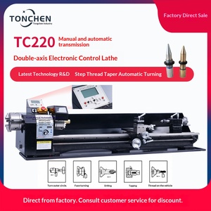 Torno CNC de Dos Ejes con Control Electrónico Tongchen TC220E para Fabricación y Reparación de Tacos de Billar, 220V, Automático, Multifuncional, Ligero - Product Image 2