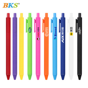 Promoción de fábrica Logotipo personalizado <span class=keywords><strong>Publicidad</strong></span> Pluma Prensa de plástico Bolígrafos Multicolor - Product Image 2