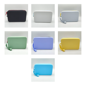 Borsa Cosmetica Quadrata Personalizzabile con Logo, Pochette alla Moda con Cerniera, da Viaggio, Impermeabile in PVC per Trucchi, Custodia in Silicone Plastico, Portafogli - Product Image 3