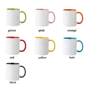 Gaodeng bán buôn nhà sản xuất 11oz Mug gốm biểu tượng tùy chỉnh khoảng trống bên trong màu cốc cà phê có tay cầm - Product Image 3