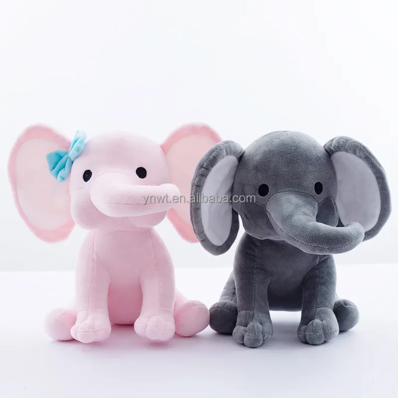 OEM ODM пользовательский сублимационный пустой плюшевый слон Полиэстер Мягкие животные слоны для девочек плюшевая игрушка