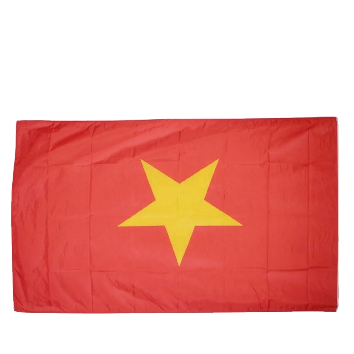 Bendera Negara Terlaris 3X5 Kaki Poliester Luar Ruangan Bendera Nasional <span class=keywords><strong>Vietnam</strong></span> Cetak Kustom Logo Anda Sendiri Desain Bendera untuk Dekorasi