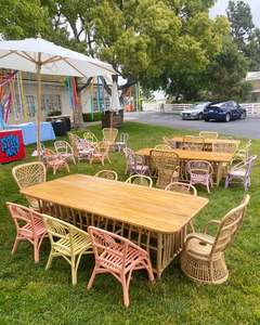 Silla Infantil de Ratán Hecha a Mano para Fiestas de Cumpleaños, Muebles Infantiles de Mimbre Natural, Decoración Ligera y Ecológica para Eventos - Product Image 6