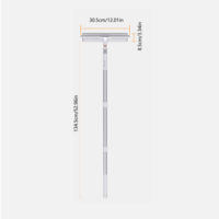 Joybos Serpillère multifonctionnelle écologique et jetable pour vitres, avec raclette en silicone, serpillère pour sols et nettoyeur de vitres