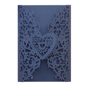 ปกการ์ดอวยพรแบบยุโรปและอเมริกา, ปกการ์ดเชิญงานแต่งงาน, ดีไซน์แบบฉลุลายด้วยเลเซอร์, ซองการ์ดเชิญงานแต่งงาน - Product Image 5