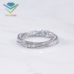 Anillo de Compromiso de 0.5-2CT, Oro Sólido de 10/14/18K, Diamante Cultivado en Laboratorio CVD, Certificado IGI, Claridad VVS1, Anillo de Boda Personalizado con Incrustaciones de Diamantes - Product Image 4