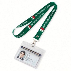 สายคล้องคอโพลีเอสเตอร์พิมพ์ลายตามสั่ง ของขวัญส่งเสริมการขาย โปรโมทรัฐเม็กซิโก พร้อมโลโก้ - Product Image 2
