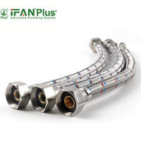 IFANPLUS échantillon gratuit tuyau de plomberie tuyau de douche de salle de bain tuyau flexible tressé en acier inoxydable