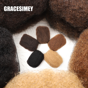 Extensiones de Cabello Humano Remy Brasileño <span class=keywords><strong>Afro</strong></span> Rizado, Marca MAYQUEEN, 100g, Sin Procesar, Doble Trama a Máquina, para Trenzas - Product Image 6