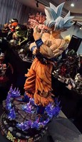 Statue Goku grandeur nature personnalisée en fibre de verre, résine, anime japonais Dragon Ball Goku Kakarotto pour collection ou cadeau