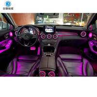 Éclairage d'ambiance intérieur RGB pour Mercedes-Benz Classe C W204 / 4 portes 18 lumières, 2010-2014, lumières réactives à la musique