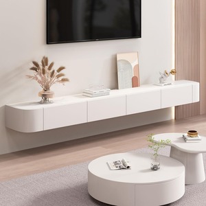 Meuble TV flottant mural pour téléviseurs de 60 à 65 pouces, console multimédia moderne pour salon, meuble de rangement, MOQ 100 - Product Image 5