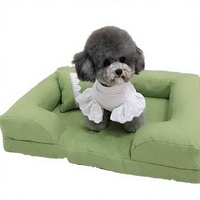 Canapé-lit moderne pour chien et chat, grand, orthopédique, en mousse à mémoire de forme, imperméable, de luxe, personnalisé, avec housse amovible et lavable
