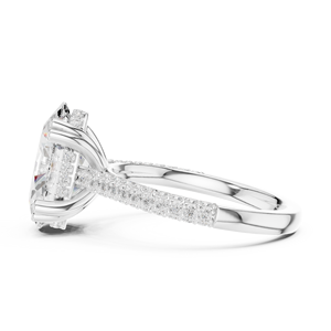 Elegante Anillo de Oro Macizo para Mujer con Diamante Cultivado en Laboratorio Certificado por IGI, Corte Excelente, Regalo Perfecto para Cumpleaños o Aniversario - Product Image 4