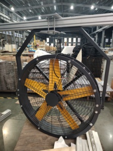 Ventilateur mural oscillant super silencieux de taille industrielle 600 mm 900 mm 1200 mm 1500 mm, moteur à aimant permanent en aluminium, efficacité IE5 - Product Image 4