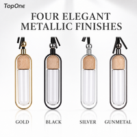 Diffuseur de parfum de luxe pour voiture, flacon rechargeable en verre, pendentif parfumé avec couvercle en bois naturel, parfum longue durée, éliminateur d'odeurs