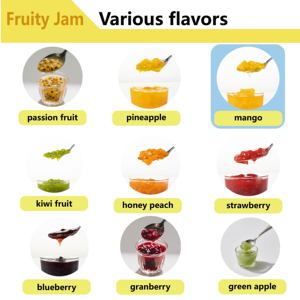 2025 OEM Haute Qualité Premium Sirop Liquide Thé Lait Café 2.8KG Pâte De Mangue Pot Sous Vide Gelée Bonbons Confiture De Fruits Avec Pulpe - Product Image 6