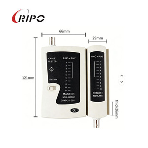 เครื่องทดสอบสายเคเบิลเครือข่ายริโป RJ45 BNC เครื่องทดสอบสายเคเบิล LAN อเนกประสงค์พร้อมยูนิตควบคุมระยะไกลสำหรับการทดสอบอีเธอร์เน็ต - Product Image 3