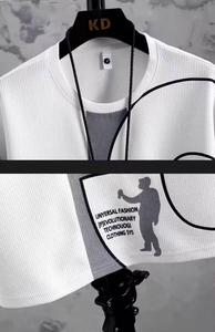 Joychuang - Conjuntos Deportivos de Manga Corta Tejidos con Estampado Digital Personalizado al por Mayor, Ropa Deportiva Casual Unisex Ecológica - Product Image 5