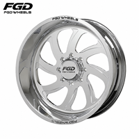 Jantes forgées FGD monobloc à déport profond 22x12 24x14 26x14 26x16 8x6.5 8x170 8x180 6x5.5 6x139.7 6/8 trous pour Chevrolet GMC RAM Ford