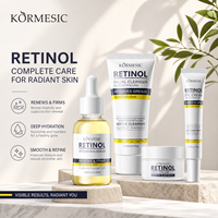 KORMESIC – Coffret de Soins Visage au Rétinol Marque Blanche : Sérum Raffermissant et Hydratant, Nettoyant Visage, Crème Visage, Crème Contour des Yeux – Halal, Naturel, OEM
