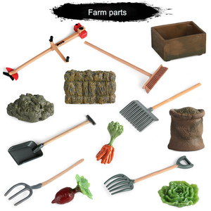 Set de Modelos de Animales de Simulación 2024, Accesorios para Carros de Juguete, Verduras para Alimentar, Personajes, Herramientas de Granja, Adornos de Escena, Juguetes - Product Image 1