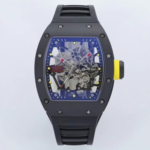 Sang trọng siêu chất lượng đồng hồ cơ khí không thấm nước ZF nhà máy rmul1 phong trào rm035 Đen gốm Americas Skeleton xem - Product Image 1