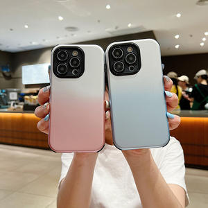 Étui minimaliste premium à dégradé de couleurs pour Apple iPhone, résistant aux chutes, protection intégrale anti-poussière 2-en-1 - Product Image 2