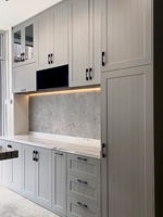Meubles de cuisine ARET classiques modernes en MDF écologique, nouveau design de style chinois, avec un compartiment à couverts et une garantie de 5 ans