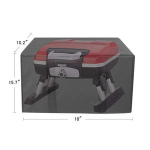 Housse de barbecue d'extérieur en tissu Oxford 600D noir, housse anti-poussière pour meubles et autres articles - Facile à utiliser et durable - Product Image 5