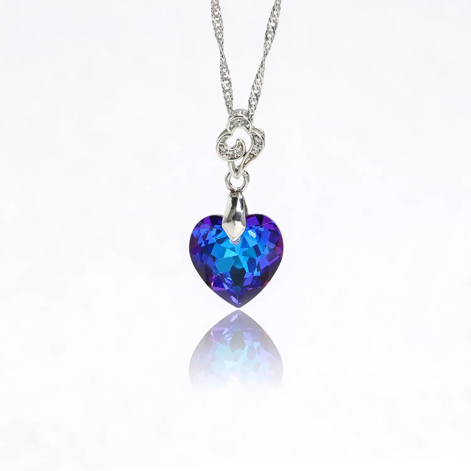 Xichuan Heart Shape 8/10/12mm k9 Loose Pointed Back Crystal Rhinestones für Jewelry Custom Pendant für Necklace Making