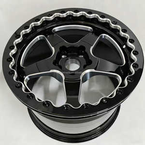 Jantes personnalisées Bolun de Chine, tout-terrain, Beadlock, 18*10 pouces, 5*120.65, noires, usinées, forgées, pour Chevrolet Corvette Grand - Product Image 1